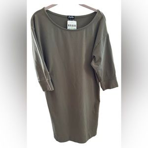 Anna Lane Shift Dress Olive XL
